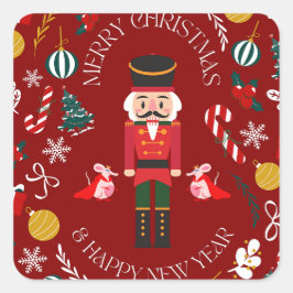 Nutcracker Quadratischer Aufkleber