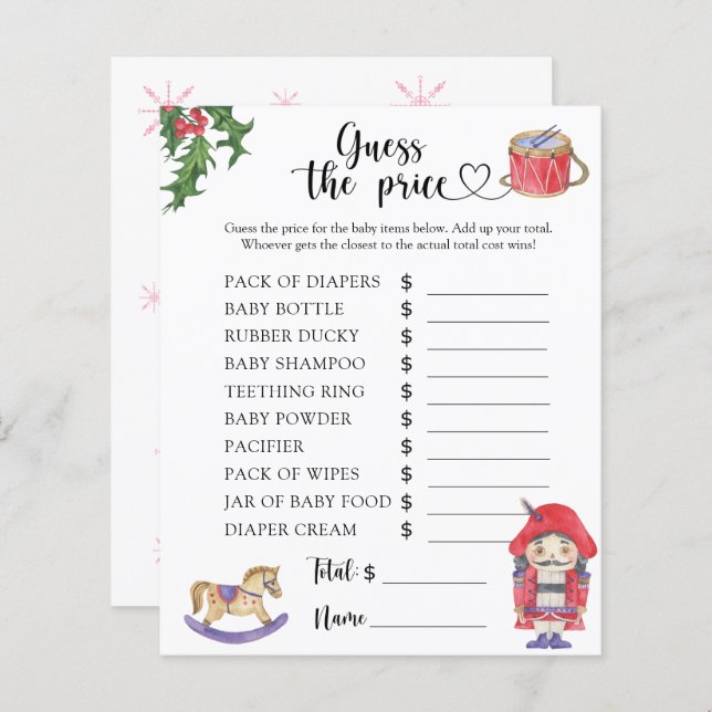 Nutcracker - Raten Sie den Preis! Spiel (Vorne/Hinten)