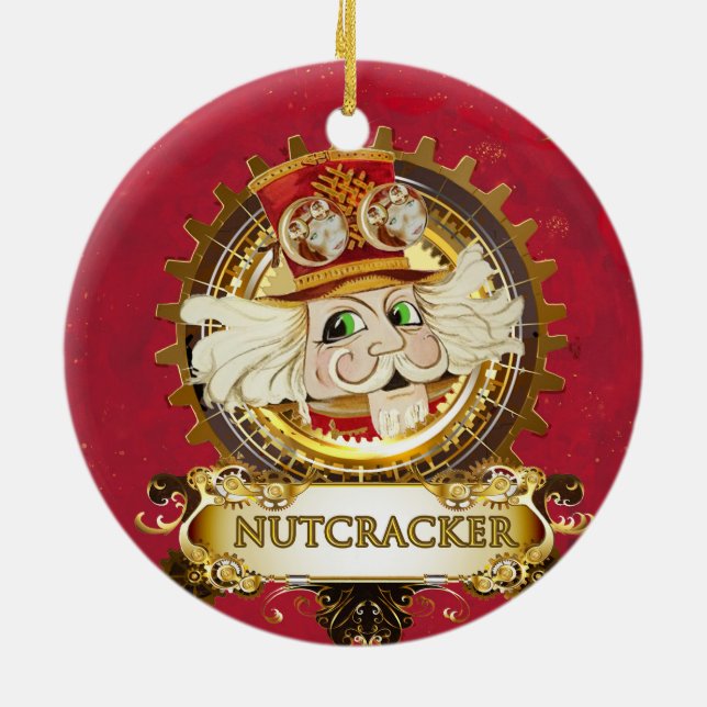 Nutcracker Retold Round Keramik Ornament (Hinten)