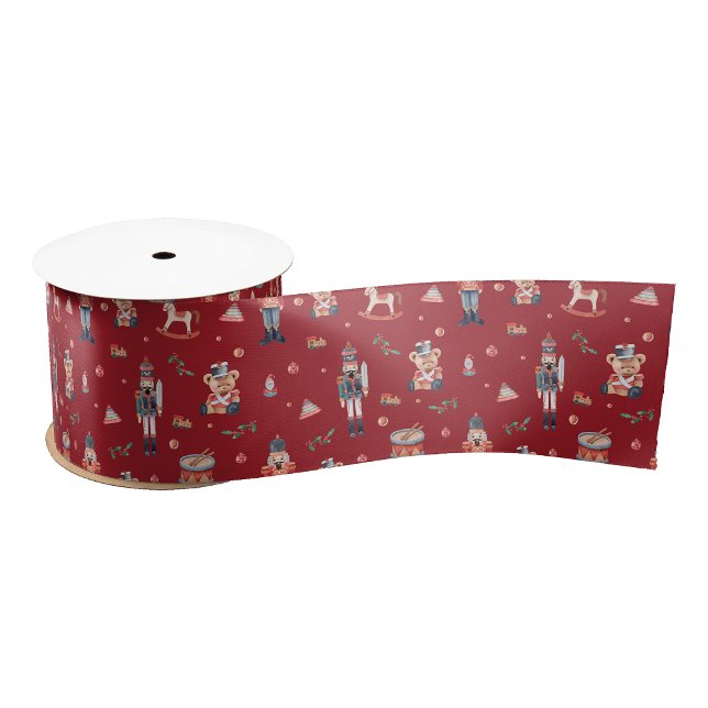 Nutcracker Ribbon Satinband (Nutcracker Holiday Ribbon
)