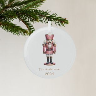 Nutcracker Rosa Ornament Aus Glas