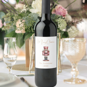 Nutcracker Rosa Weinetikett