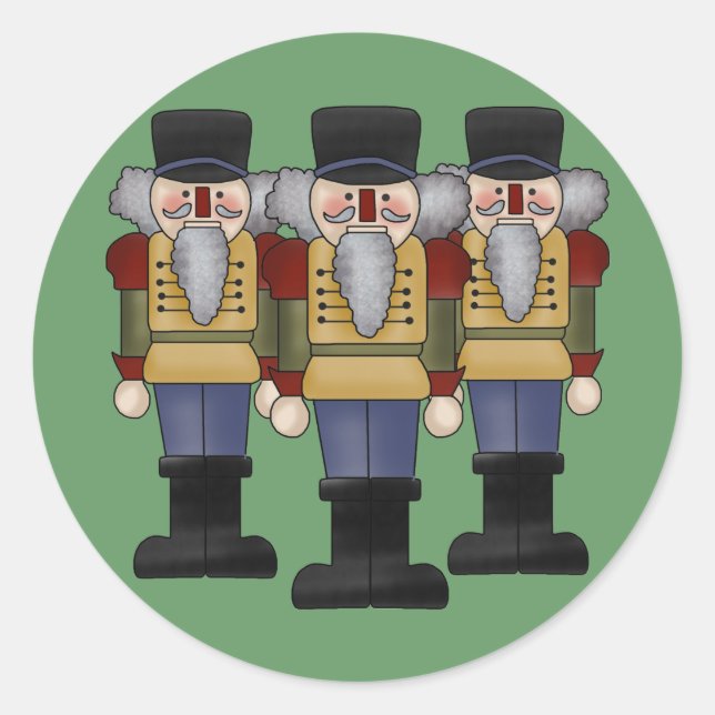 Nutcracker Round Stickers (Vorderseite)