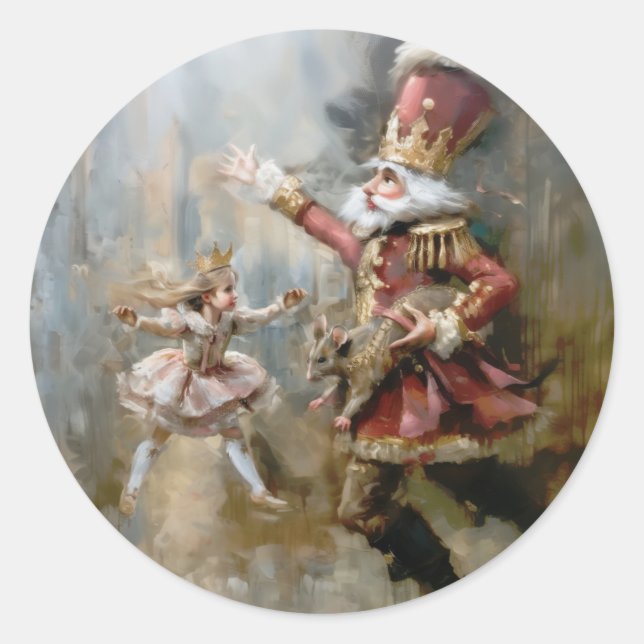 Nutcracker - Round Stickers for Stationery (Vorderseite)