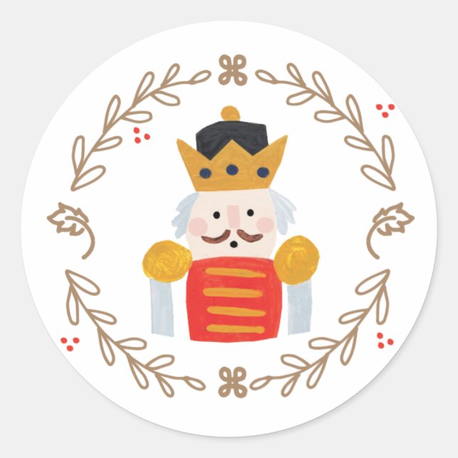 Nutcracker Runder Aufkleber (Vorderseite)