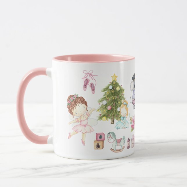 Nutcracker Scene Weihnachtsfeier Tasse (Links)