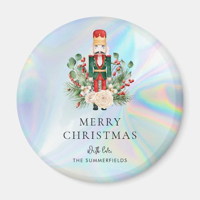 Nutcracker Script Christmas Holiday Keepsake Magnet (Vorne)