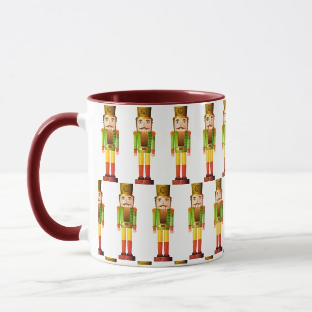 Nutcracker Soldier Green Christmas Tasse (Links)