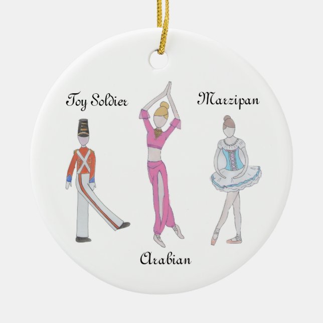 Nutcracker Soldier/Marzipan/Arabian-Ornament Keramik Ornament (Vorne)