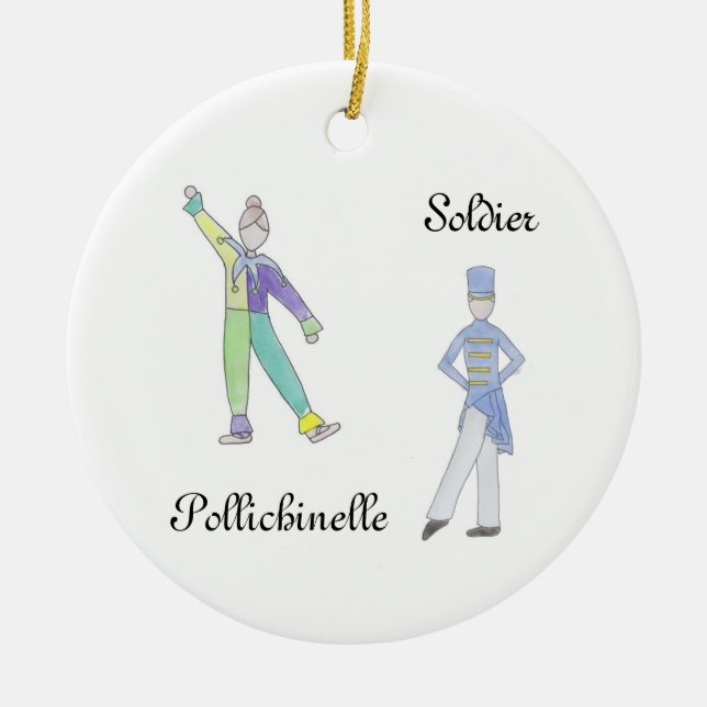 Nutcracker Soldier/Pollichinelle Keepake Ornament (Vorne)