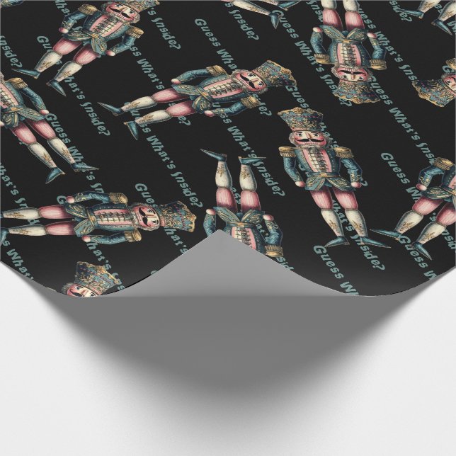 Nutcracker Soldier rät, was drin ist? Geschenkpapier (Ecke)