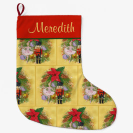 Nutcracker Soldier Sugar Plum Fairy Weihnachten We Großer Weihnachtsstrumpf