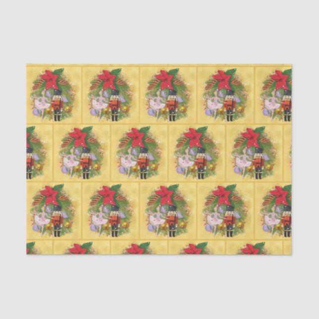 Nutcracker Soldier Sugar Plum Fairy Weihnachten We Seidenpapier (Vorderseite)