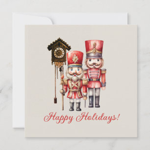 Nutcracker Soldiers Happy Holidays Cuckoo Einladung