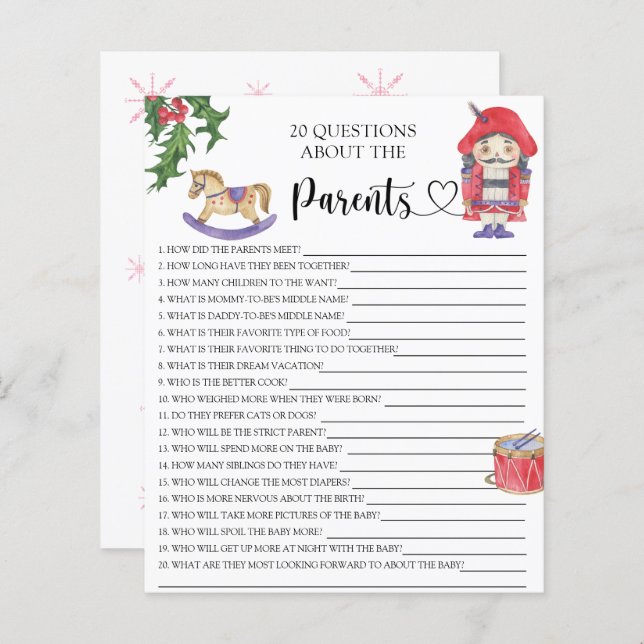 Nutcracker - Spiele über die Eltern (Vorne/Hinten)