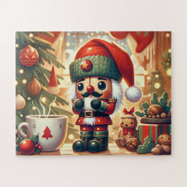 Nutcracker, Spielzeug und heiße Schokolade Puzzle