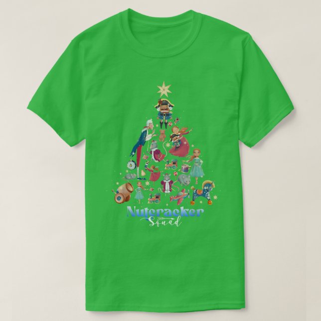 Nutcracker Squad Ballet Dance Christmas Tree Xmas  T-Shirt (Design vorne)