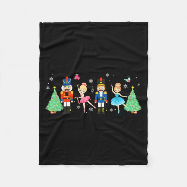 Nutcracker Squad Ballet Dance Merry Christmas Wome Fleecedecke (Vorderseite)