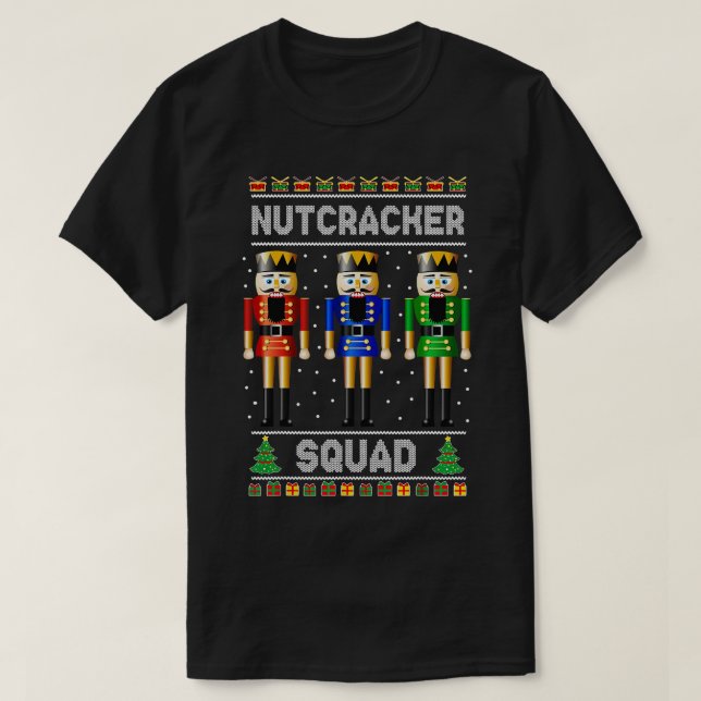 Nutcracker Squad Ballett Tanz passt Familie Chri T-Shirt (Design vorne)