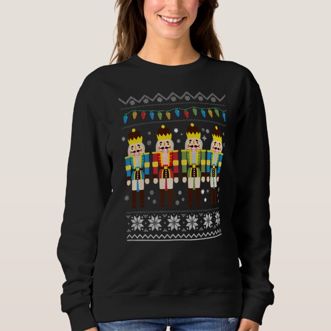 Nutcracker Squad Crew Ballett Tanzgruppe Idee Bal Sweatshirt (Vorderseite)