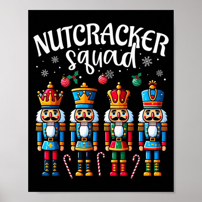 Nutcracker Squad Pajama Merry Christmas Toddler Bo Poster (Vorne)