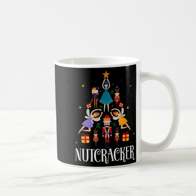 Nutcracker Sugar Fairy Plum Christmas - Nutcracker Kaffeetasse (Rechts)