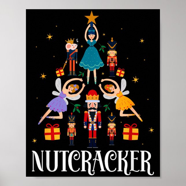 Nutcracker Sugar Fairy Plum Christmas - Nutcracker Poster (Vorne)