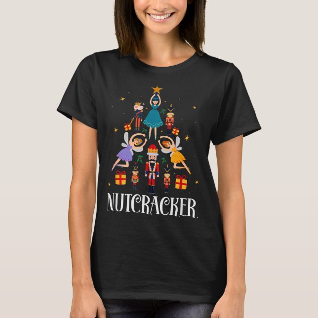 Nutcracker Sugar Fairy Plum Christmas - Nutcracker T-Shirt (Vorderseite)