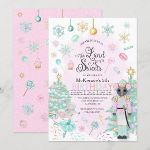 Nutcracker Sugar Plum Fairy Weihnachten Geburtstag Einladung