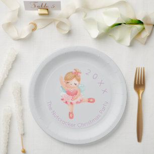 Nutcracker Sugar Plum Fairy Weihnachten Pappteller