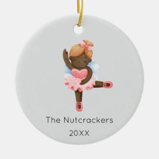 Nutcracker Sugar Plum Fairy Weihnachtsgebäck Foto Keramik Ornament