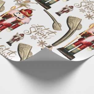 Nutcracker Suite Ballerina Christmas Let it Snow Geschenkpapier