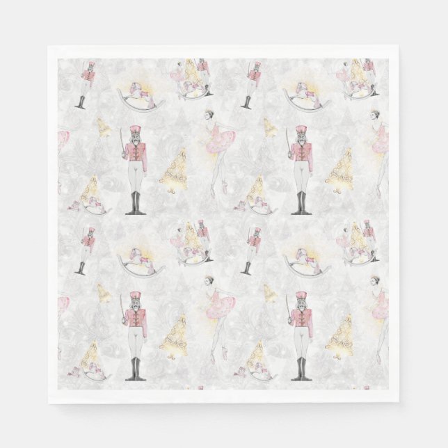 Nutcracker Suite Ballerina Sugar Plum Fairy Serviette (Vorderseite)