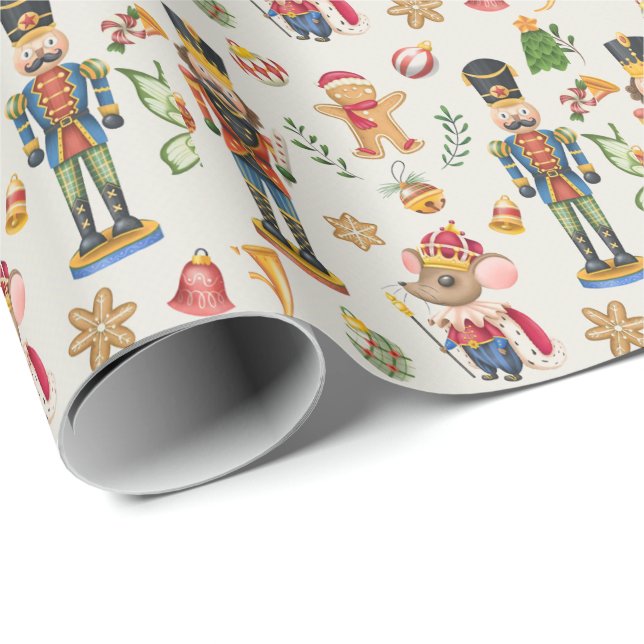 Nutcracker Suite Mouse King Geschenkpapier (Rolleneckpunkt)