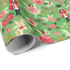 Nutcracker Suite Sugum Plum Fairy Flying Pferde Geschenkpapier