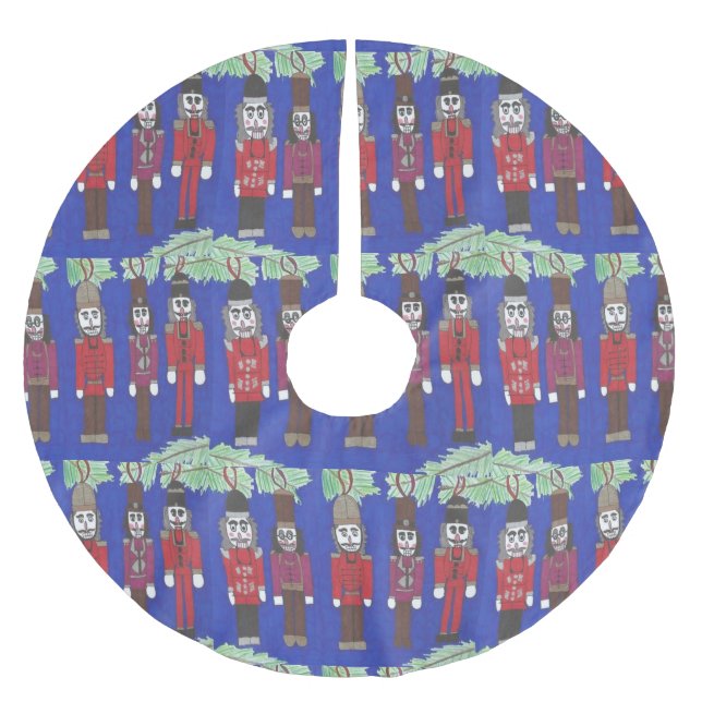 Nutcracker Suite Weihnachtsbaumrock Polyester Weihnachtsbaumdecke (Vorderseite)