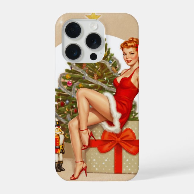 Nutcracker Sweet Retro Pinup Christmas iPhone Case Hülle (Rückseite)