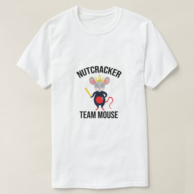 Nutcracker Team Mouse, lustiger Weihnachtsernährer T-Shirt (Design vorne)