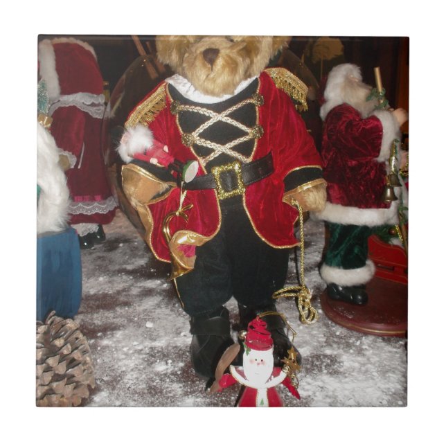 Nutcracker Teddy Bear Christmas Collection Fliese (Vorderseite)
