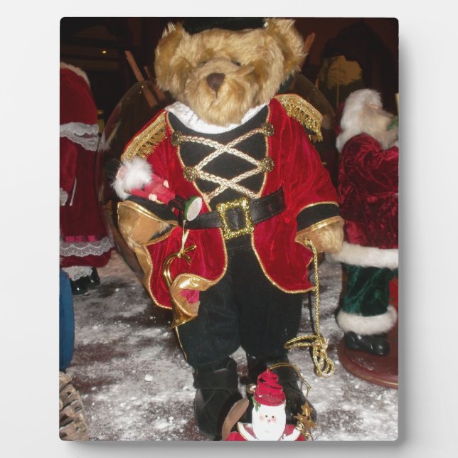 Nutcracker Teddy Bear Christmas Collection Fotoplatte (Vorderseite)
