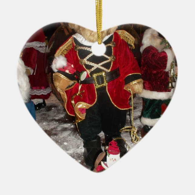 Nutcracker Teddy Bear Christmas Collection Keramik Ornament (Vorne)