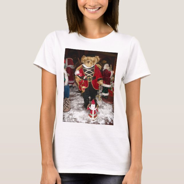 Nutcracker Teddy Bear Christmas T-Shirt (Vorderseite)