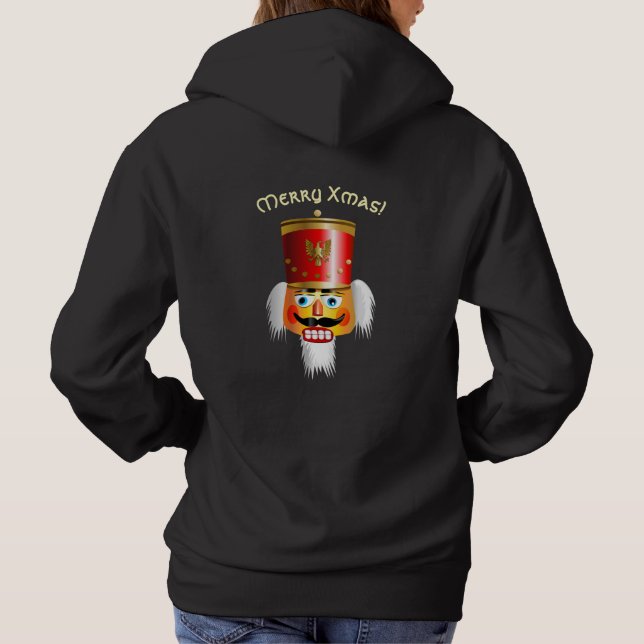 Nutcracker Toy Soldier Cartoon Hoodie (Rückseite)