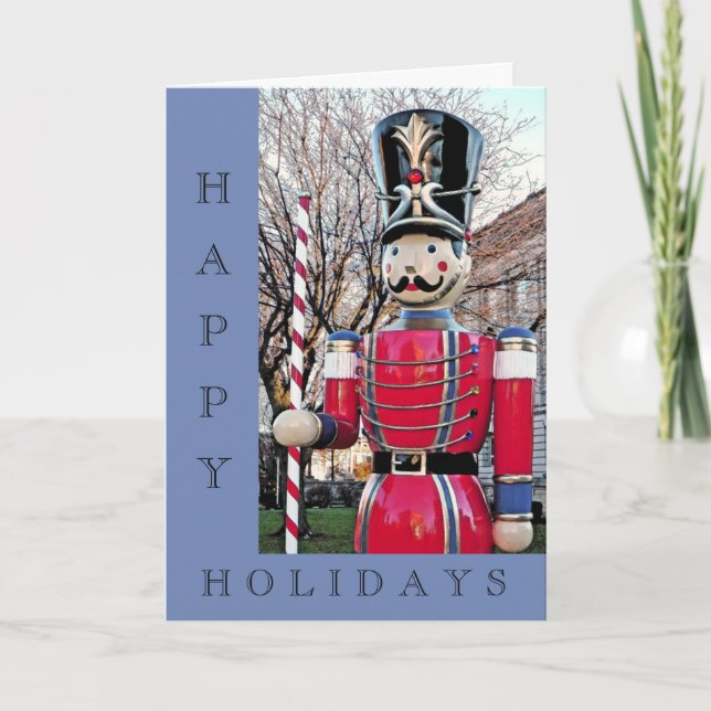 NUTCRACKER/TOY SOLDIER CHRISTMAS CARD FEIERTAGSKARTE (Vorderseite)