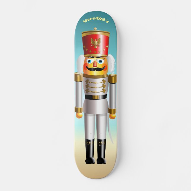Nutcracker Toy Soldier in Hussar Uniform Skateboard (Vorderseite)