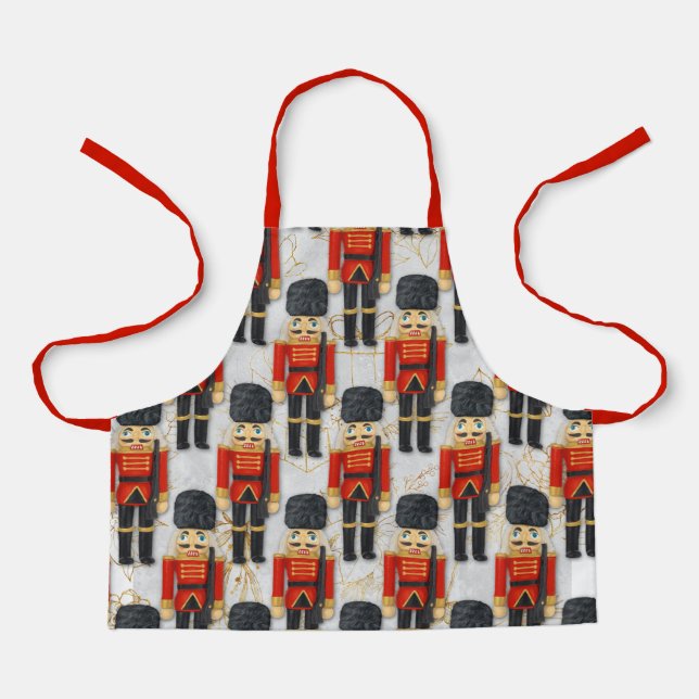 Nutcracker Toy Soldier Xmas Weihnachtskids Schürze (Vorderseite)