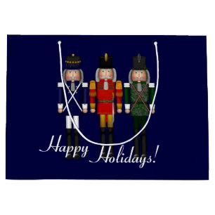 Nutcracker Trio, Blue-GIFT BAG L Große Geschenktüte