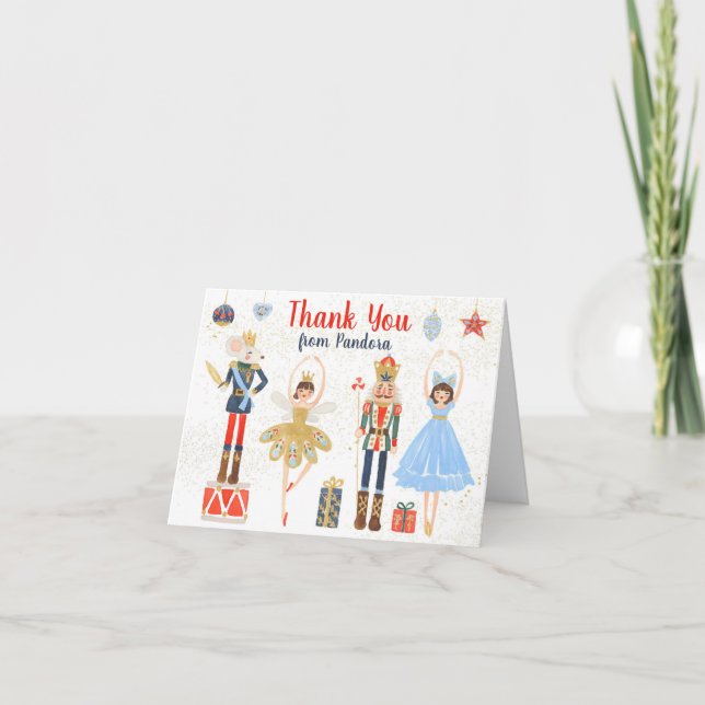 Nutcracker Vielen Dank Notiz Stationery Dankeskarte (Vorderseite)