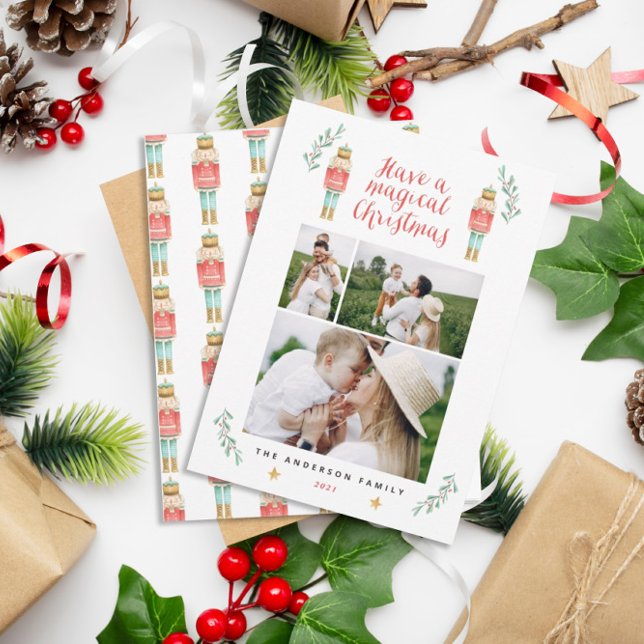 Nutcracker Wasserfarbe botanisch 3 Foto Weihnachte (Von Creator hochgeladen)