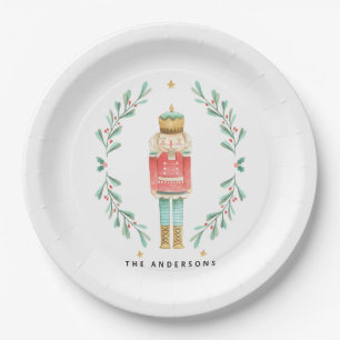 Nutcracker watercolor botanical cute pappteller